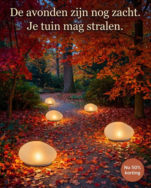 Overdag een steen. 's Avonds magie.