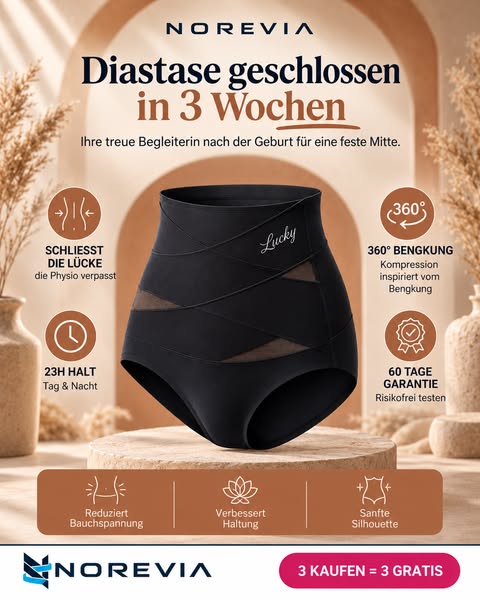 Rektusdiastase geschlossen in 3 Wochen: Halt für Mütter