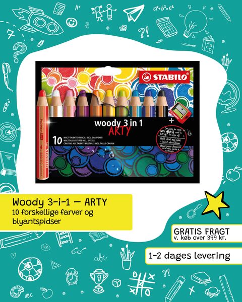 Woody 3-i-1 – ARTY