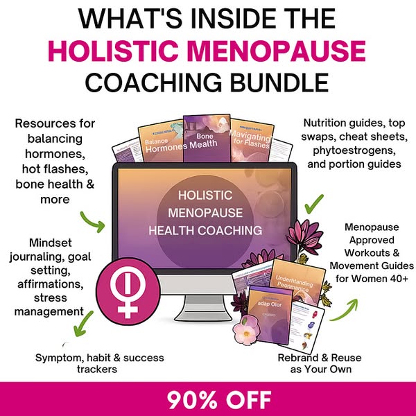 (90% Off) Get the Holistic Menopause Coaching Bundle for less than an Amazon order!