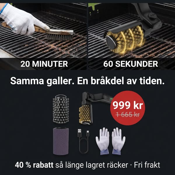 Rent galler på minuter — utan ett enda borststrå