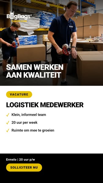 Logistiek Medewerker gezocht in Ermelo