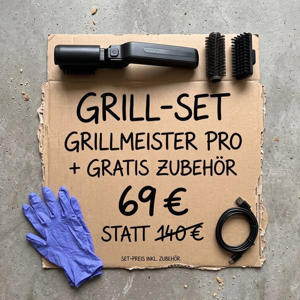 Deinen Grill in 5 Minuten sauber | 50% Rabatt