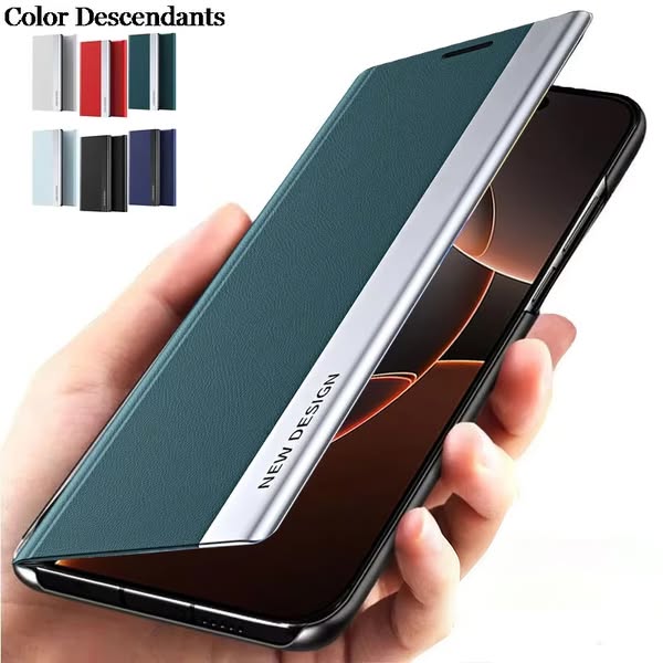 Premium Leather Flip Case