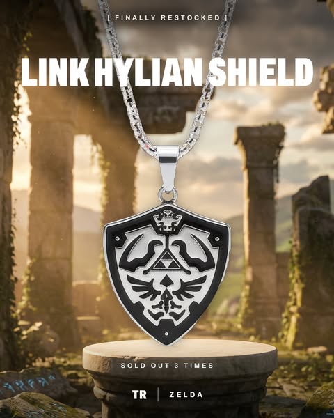 Link Hylian Shield Necklace