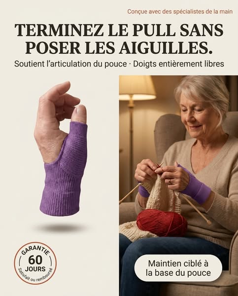 La première chose qui m'a permis de continuer à tricoter