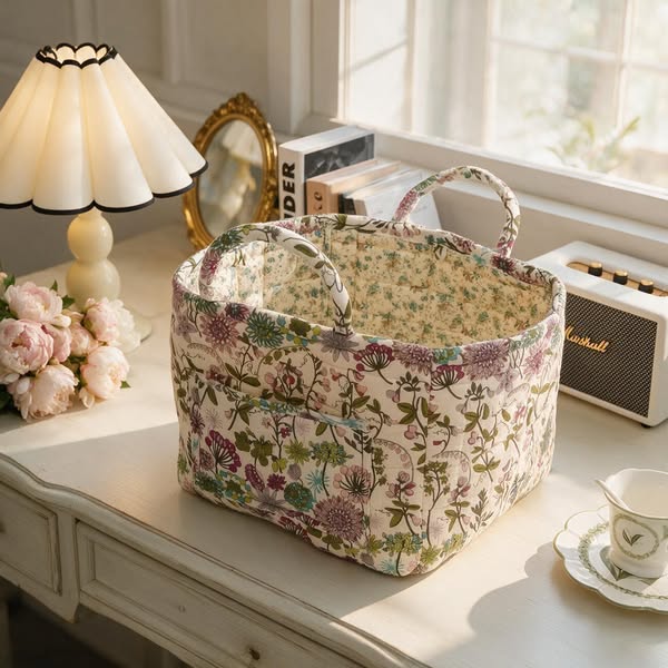 Boho Fabric Storage Basket