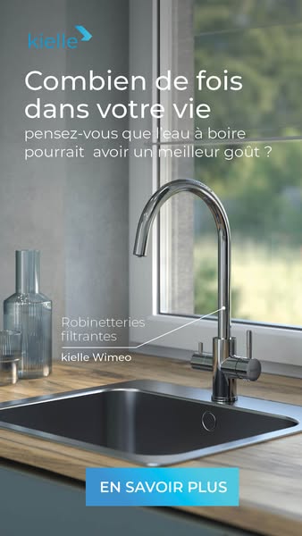 De l'eau filtrée directement du robinet
