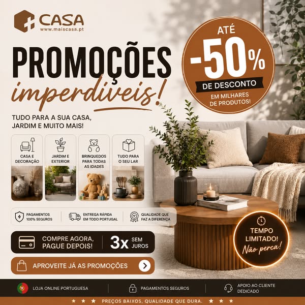 Até -50% Hoje