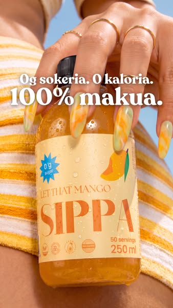 0g sokeria. 0 kaloria. 100% makua ja makeutta.