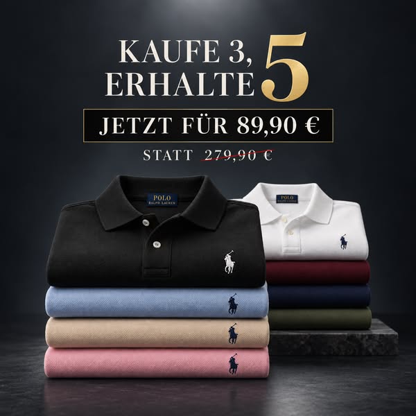 5 Premium Polo – nur 89,90€