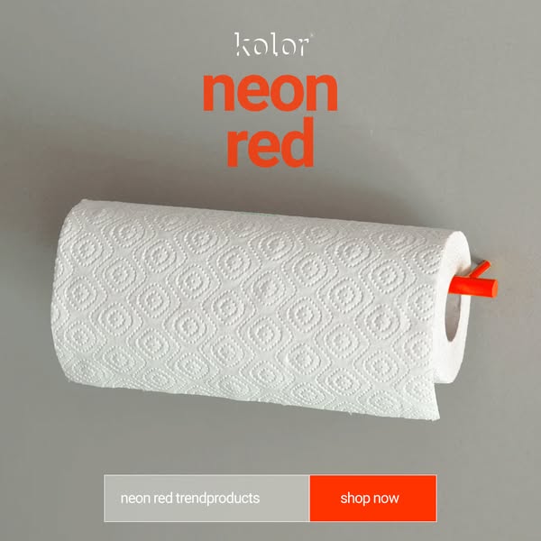 minimal space. maximum effect. explore neon red trend products designed to stand out.