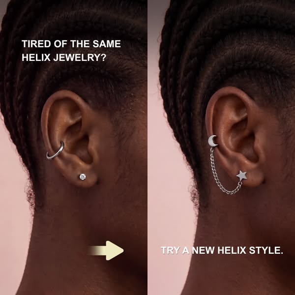 Tired of the same helix jewellery?