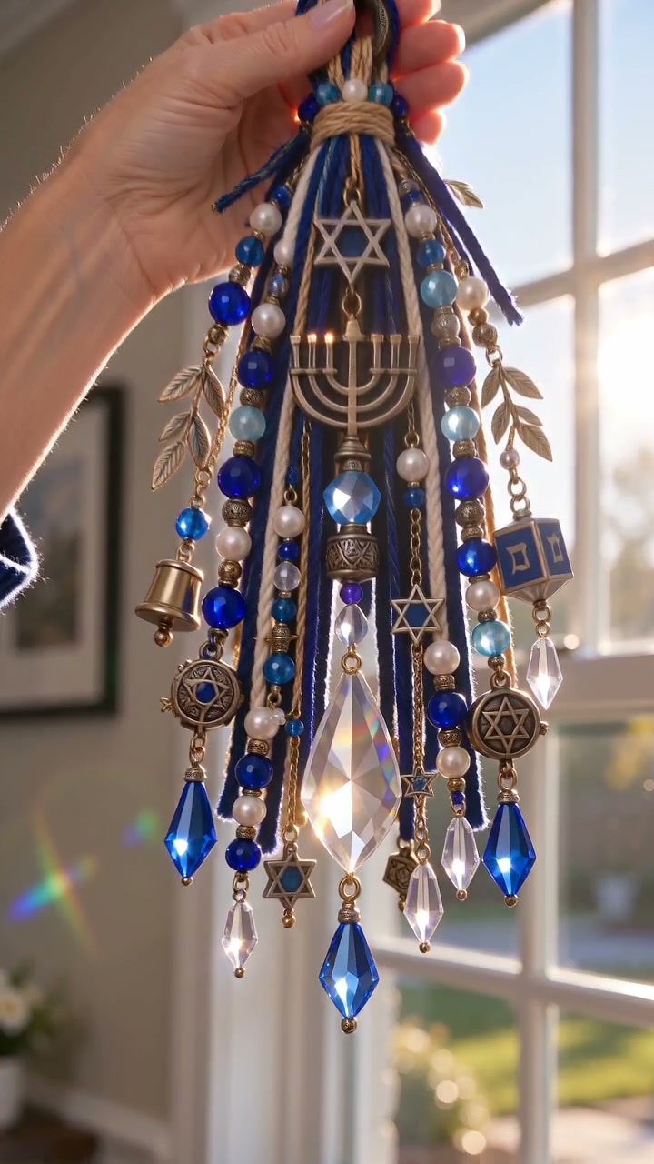 Festival of Lights Door Blessing – Hanukkah Keepsake for Home & Family