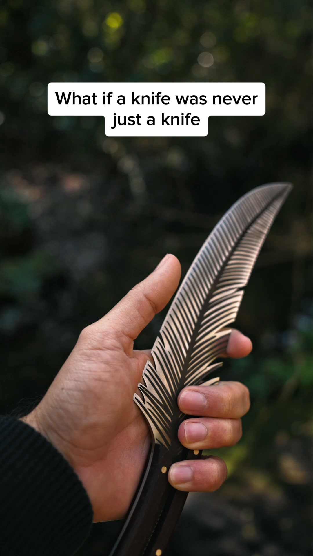 Some Knives are Tools. This one is Art.