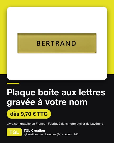 Plaque gravée dès 9,70 €
