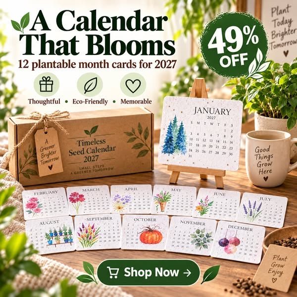 Early Holiday Sale 49% OFFEco-Friendly Plantable “Timeless” Seed Calenda