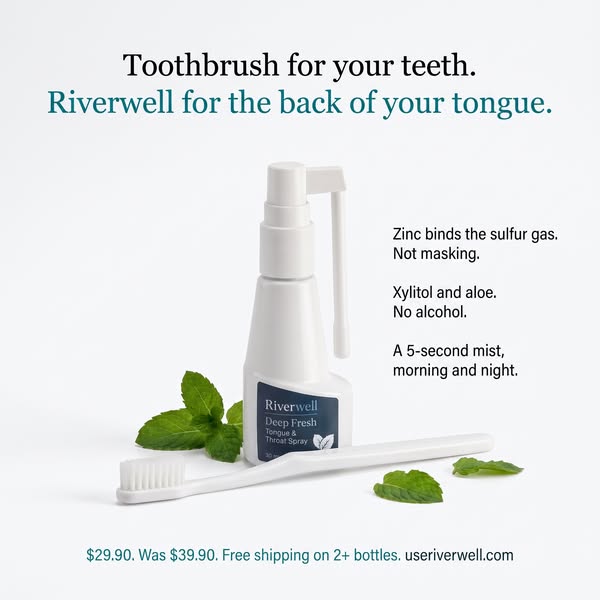 Your teeth are clean. Your throat isn’t.