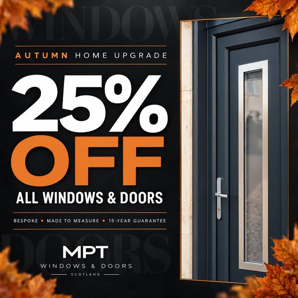 25% OFF WINDOWS & DOORS