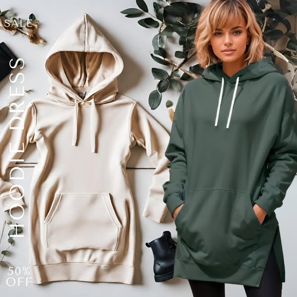 50% Off The Hoodie Dress Today Only!