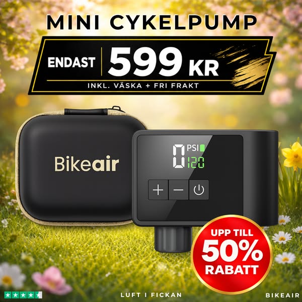 Pumpa cykeldäcken snabbt och enkelt
