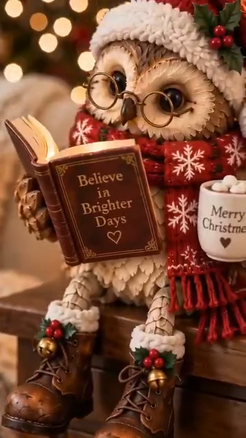Heartwarming Reading Owl Figurine
