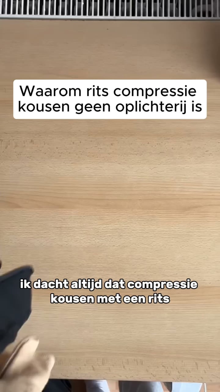 Nooit meer worstelen met gewone compressiekousen!