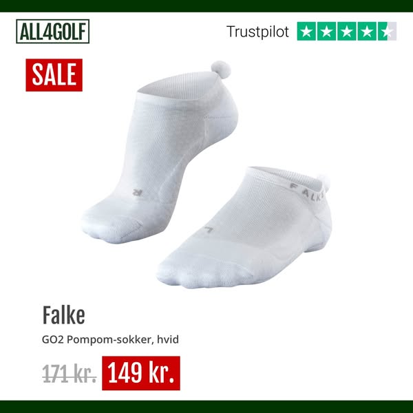 Falke GO2 Pompom-sokker, hvid