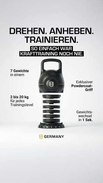 7-in-1: Effektives Ganzkörpertraining mit nur einer Kettlebell