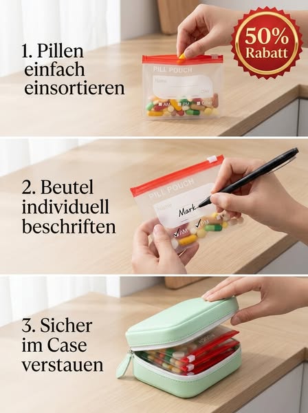 A8 Wasserdichte Pillenbeutel-Set