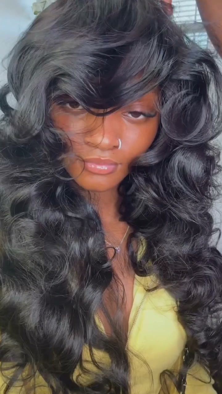 SZC Loose Body Wave 250 300 Density 13x4 Lace Front Virgin Human Hair Wigs