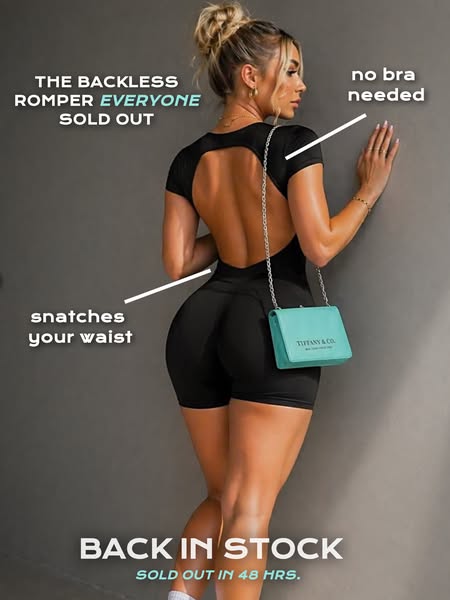 The Viral Backless Romper is BACK!
