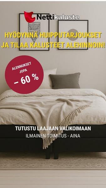 Huonekalut netistä – säästä jopa 60 %