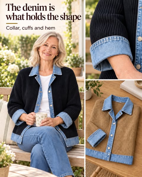 The denim is what holds the shape