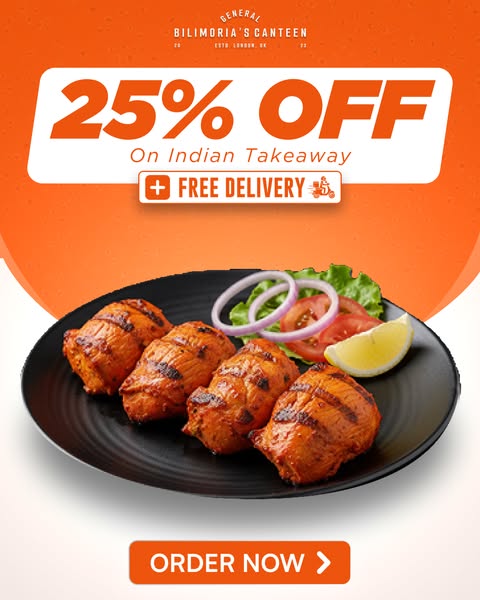 Order Indian & Save 25%