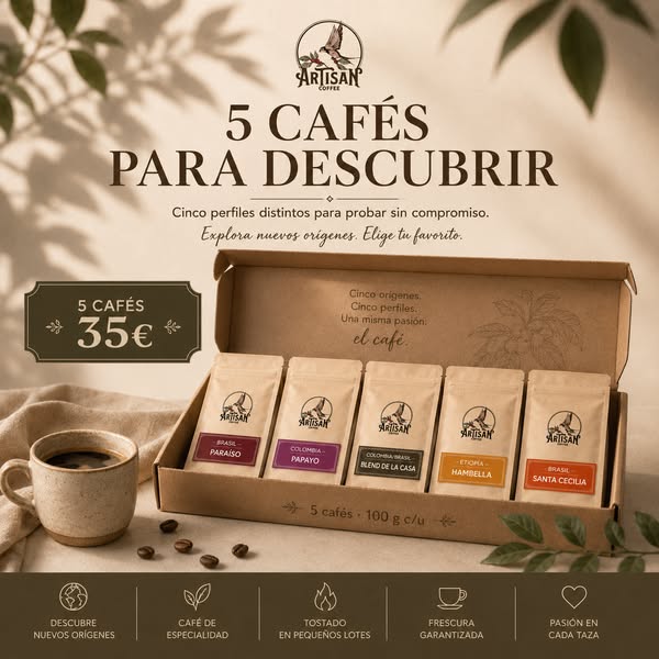 Prueba 5 cafés de especialidad