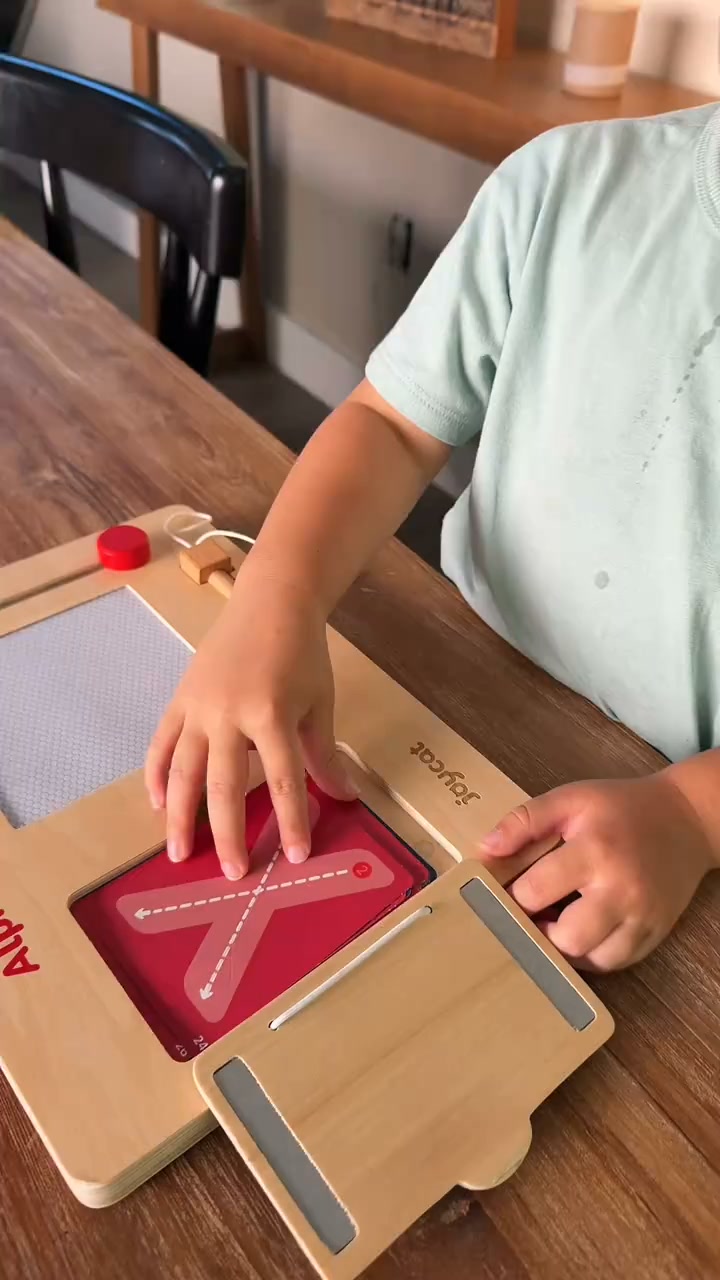 Wooden Alphabet & Number Tracing Board | Visual Learning Tools & Complete Set