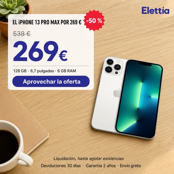 Pro Max a mitad de precio