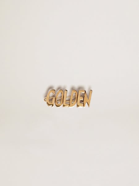 Golden Goose - Fermoirs Clips Pour Lacets Homme Or Ancien Avec Inscription Golden