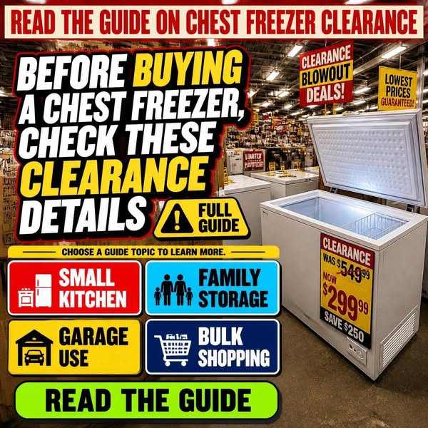 Chest Freezer Clearance: What to Know