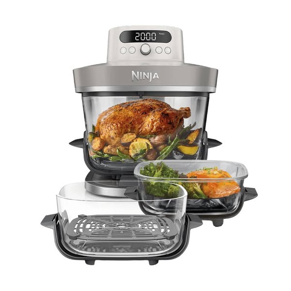Ninja CRISPi PRO 7-in-1 Glass Air Fryer in Bone | AS101UKLG38 | by SharkNinja