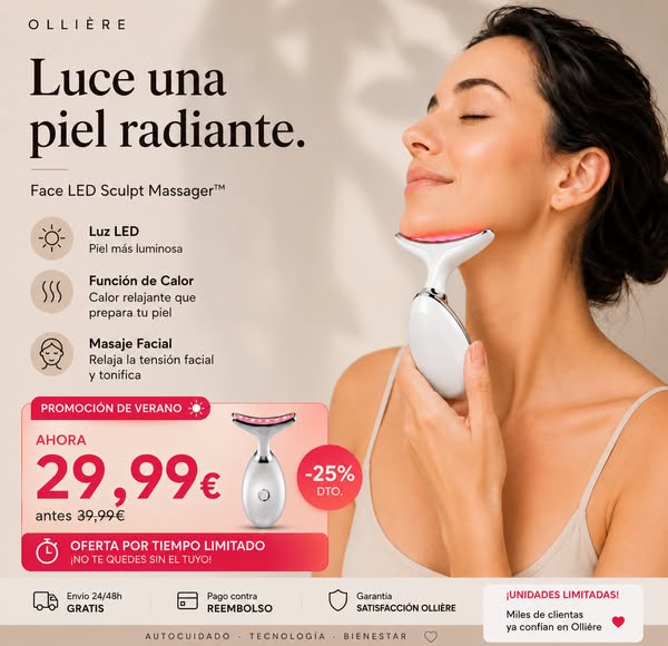 Masajeador Facial LED Sculpt · OFERTA 29,99 €