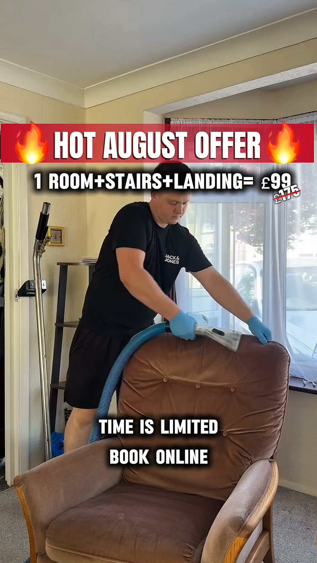 Only £99 –1 Room + Landing + Stairs! Special August Offer