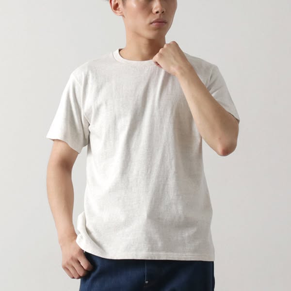 FILMELANGE / DOS Organic Raffy Jersey T-Shirt / lightgrey / 4 / Men's clothing