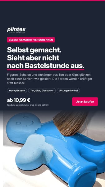 Glanz wie glasiert, ohne Brennofen