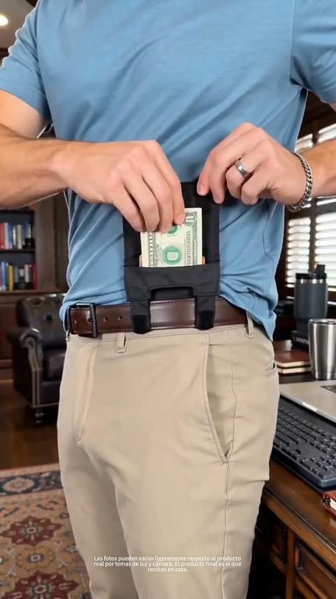 DISCREET TRAVEL ESSENTIAL | Hidden Belt Pouch – Under-Clothing Passport, Cash & Card Organizer