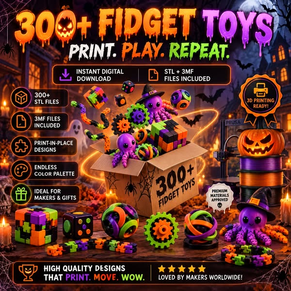 Print 300+ Fidget Toys