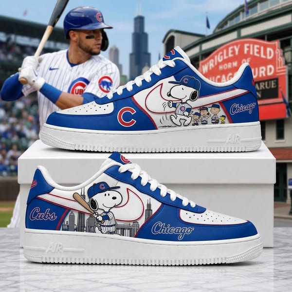 Chicago Cubs Fan Edition - MLB Snoopy Fan Sneakers