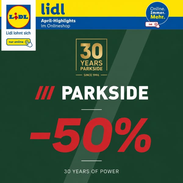 PARKSIDE Tools – Save up to 50%
