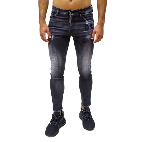 DSQUARED2 MEN CLEAN WASH SKATER JEANS BLACK - 54 - DSQUARED2